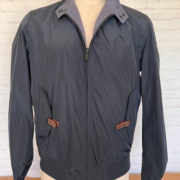 Massino Dutti - Reversible Windbreaker - Like New -Navy - Size XL - Picture 1 of 15